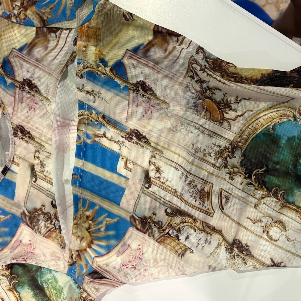 Miaou Multicolor Artistic Print Top - Picture 4 of 7